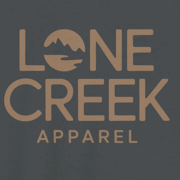 Lone Creek Apparel logo on a dark background
