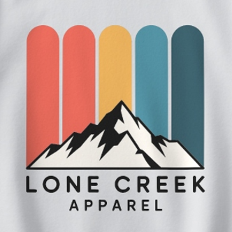 Mountain Logo Sweatshirt Retro 1970s Style